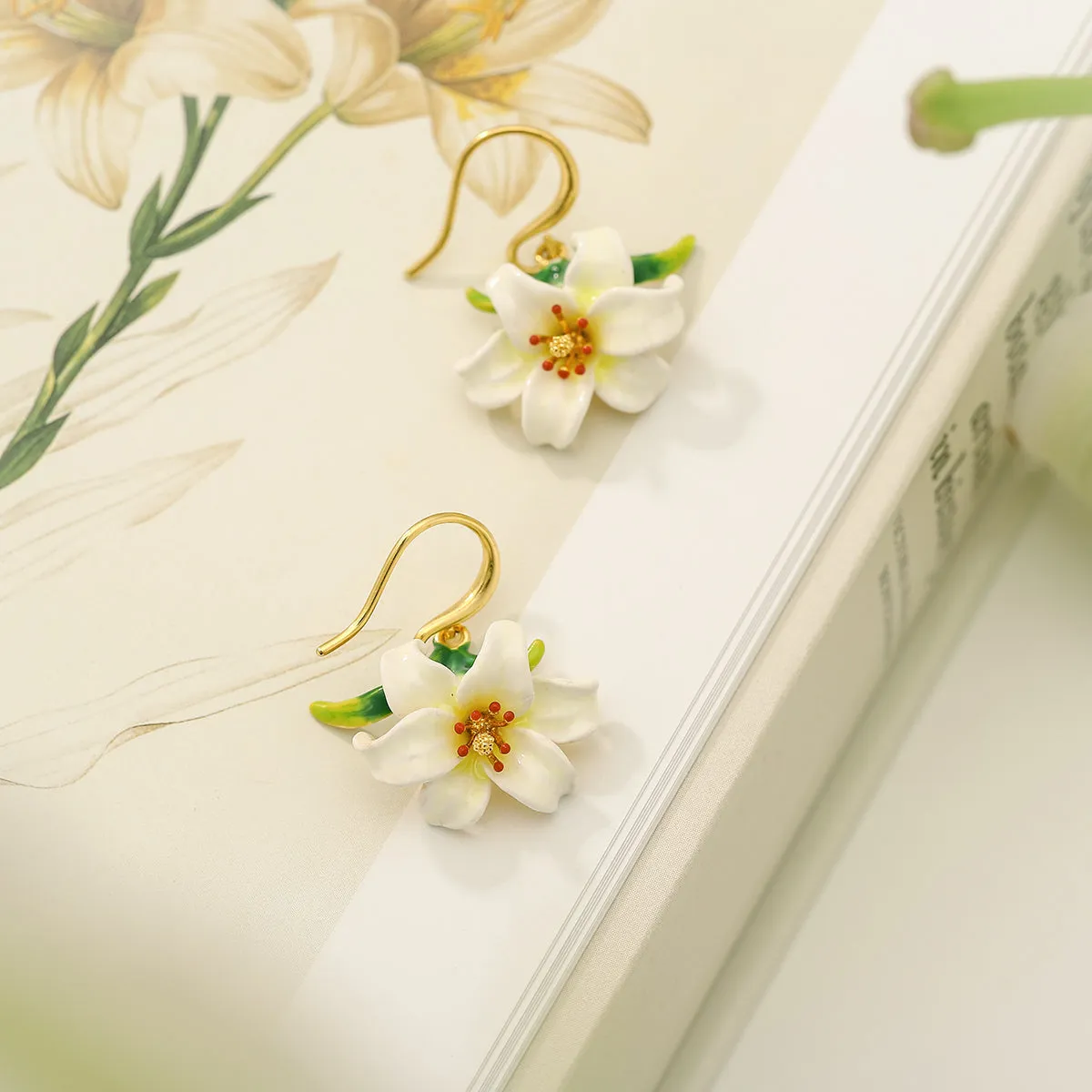 Lily Enamel Earrings