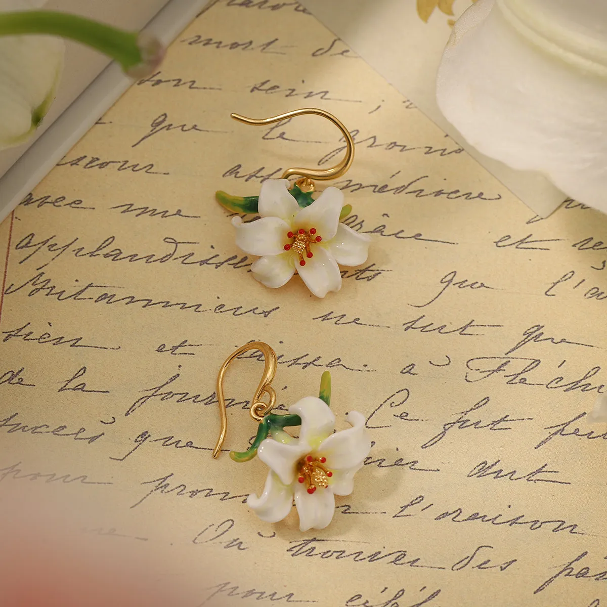 Lily Enamel Earrings