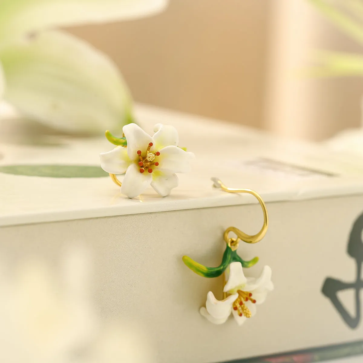 Lily Enamel Earrings