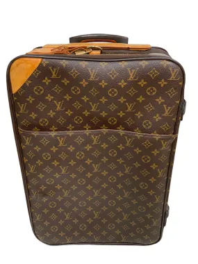 Louis Vuitton Pegase 50 Monogram Canvas Rolling Suitcase Travel Bag