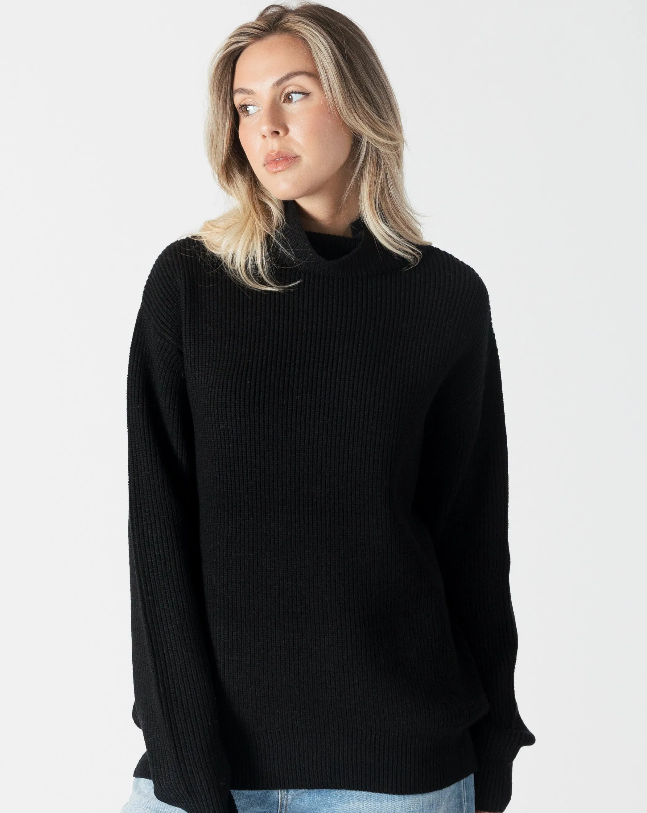 Lyla and Luxe Chadwick Relaxed Mockneck Sweater