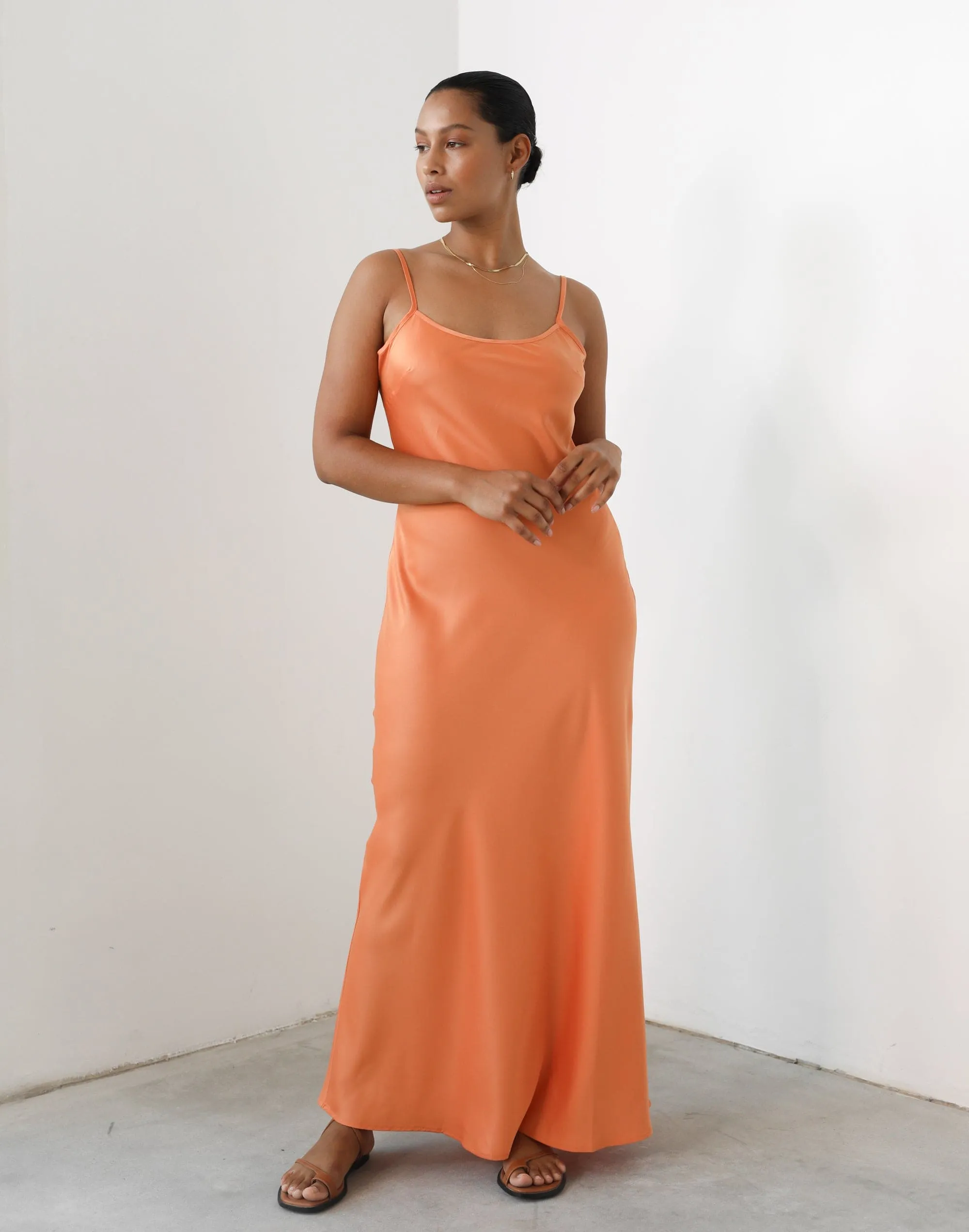 Martha Maxi Dress (Tangerine)