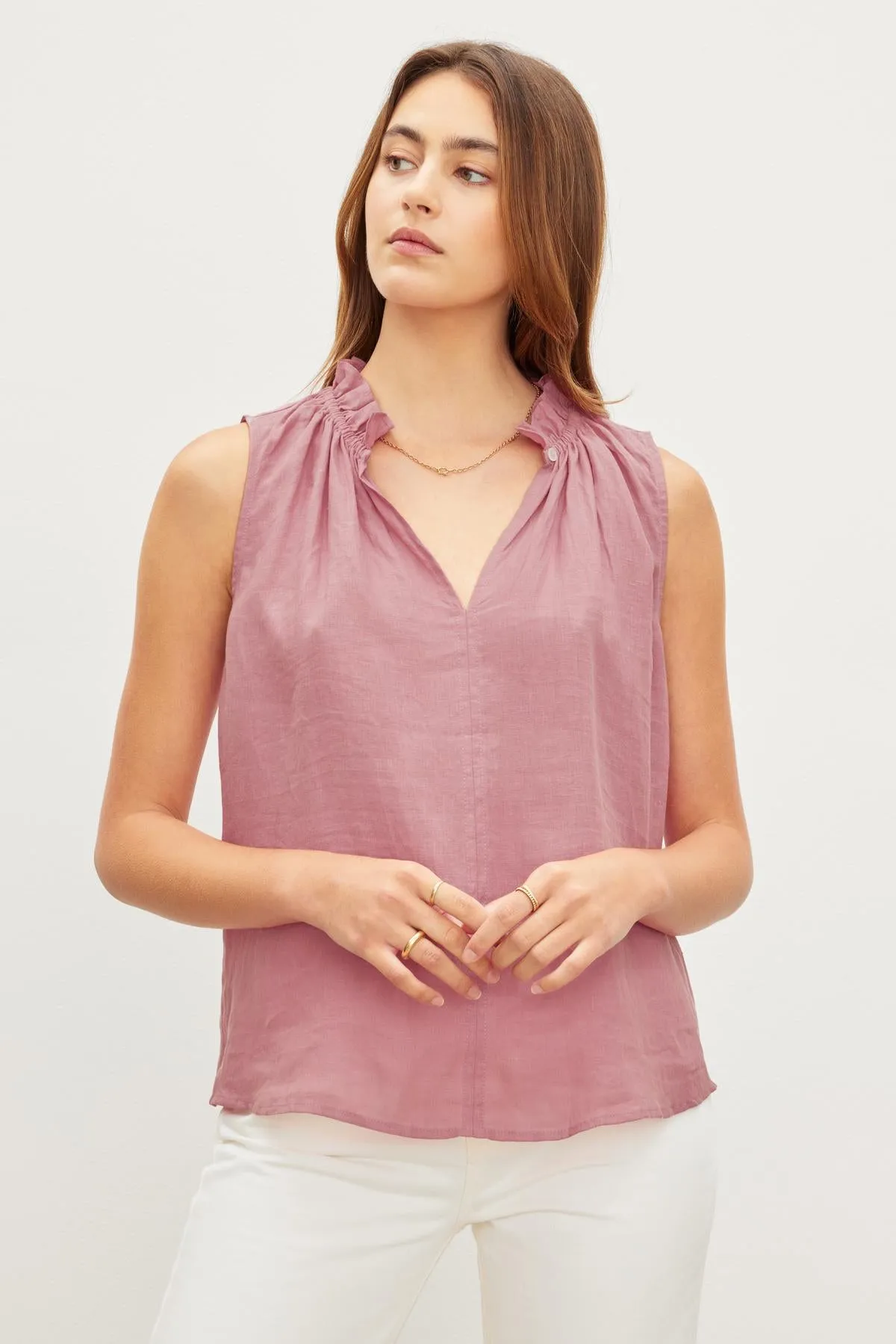 MASIE LINEN TANK TOP