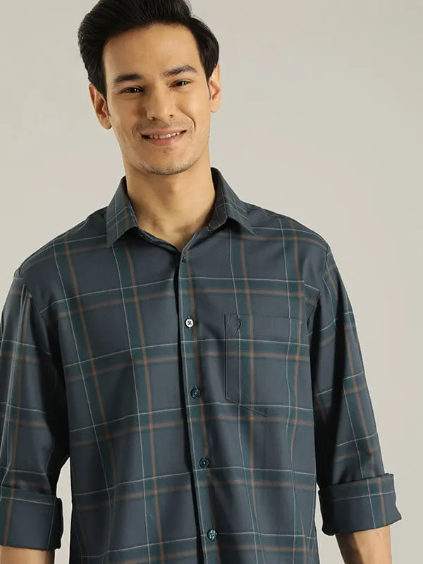 Men Checked Full Sleeve Cotton Shirt