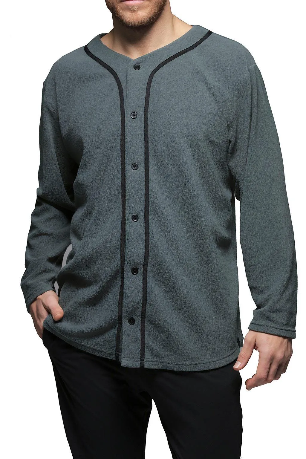 Men's Button Front Shirt Loungewear