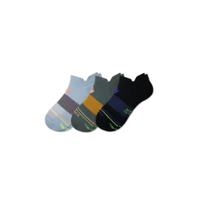 Men's Merino Wool Blend Athletic Ankle Sock 3-Pack