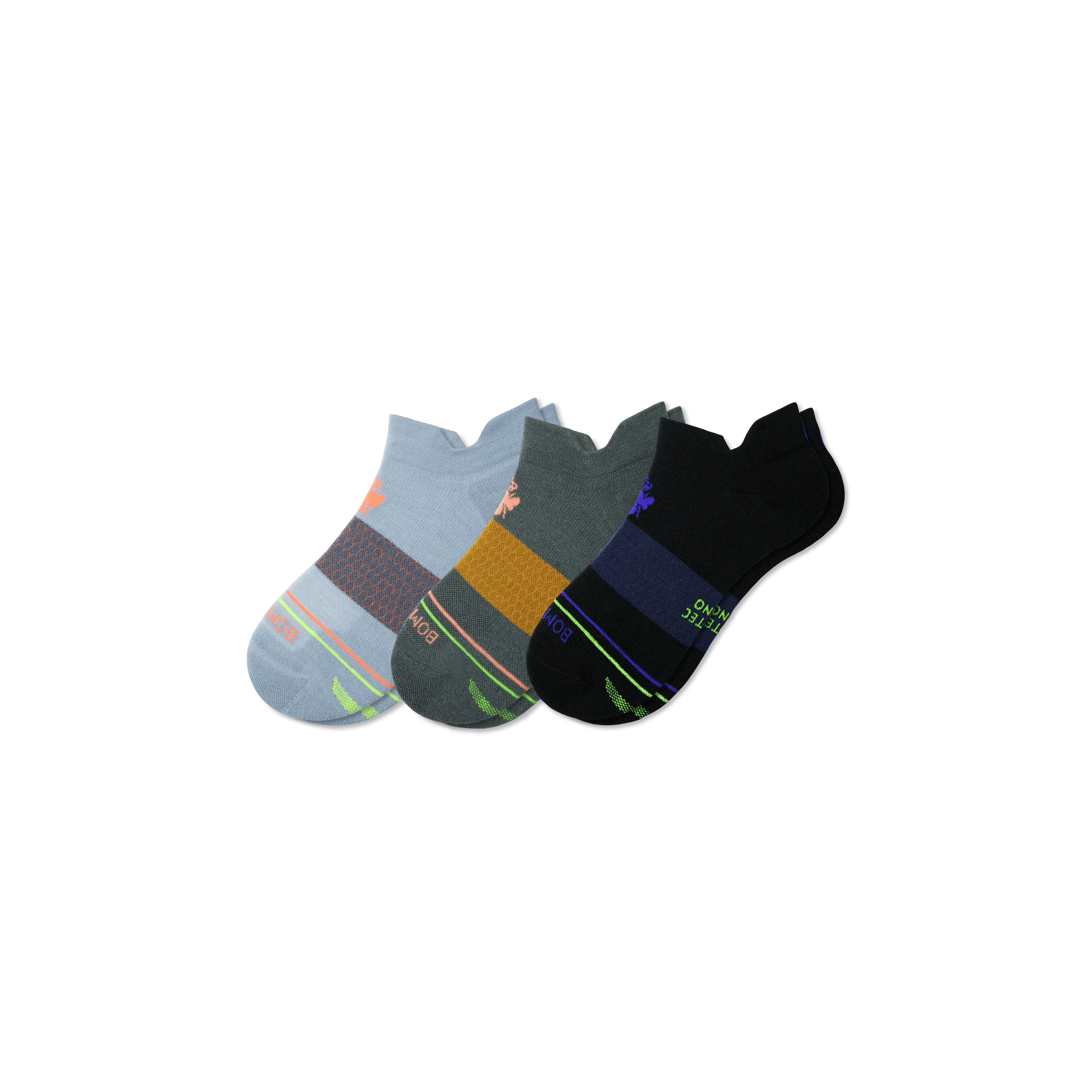 Men's Merino Wool Blend Athletic Ankle Sock 3-Pack