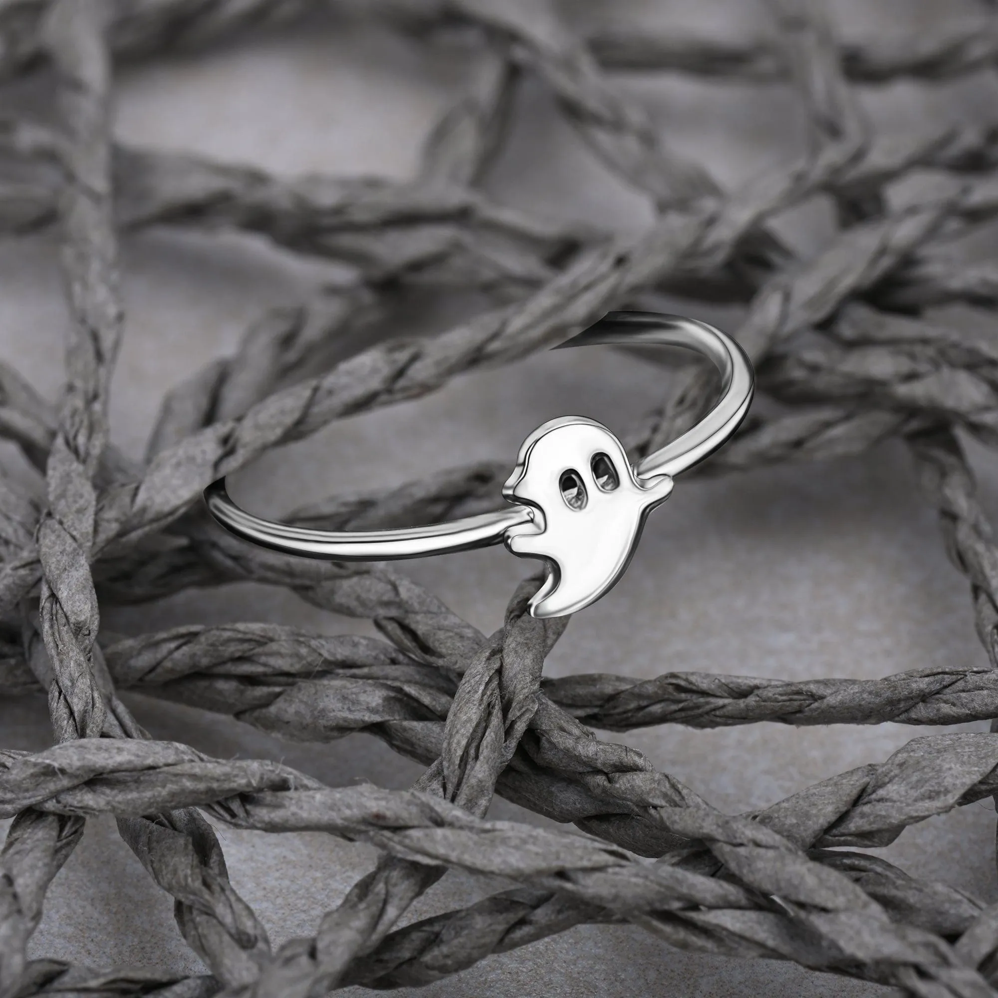 My Boo Cute Ghost Ring Sterling Silver