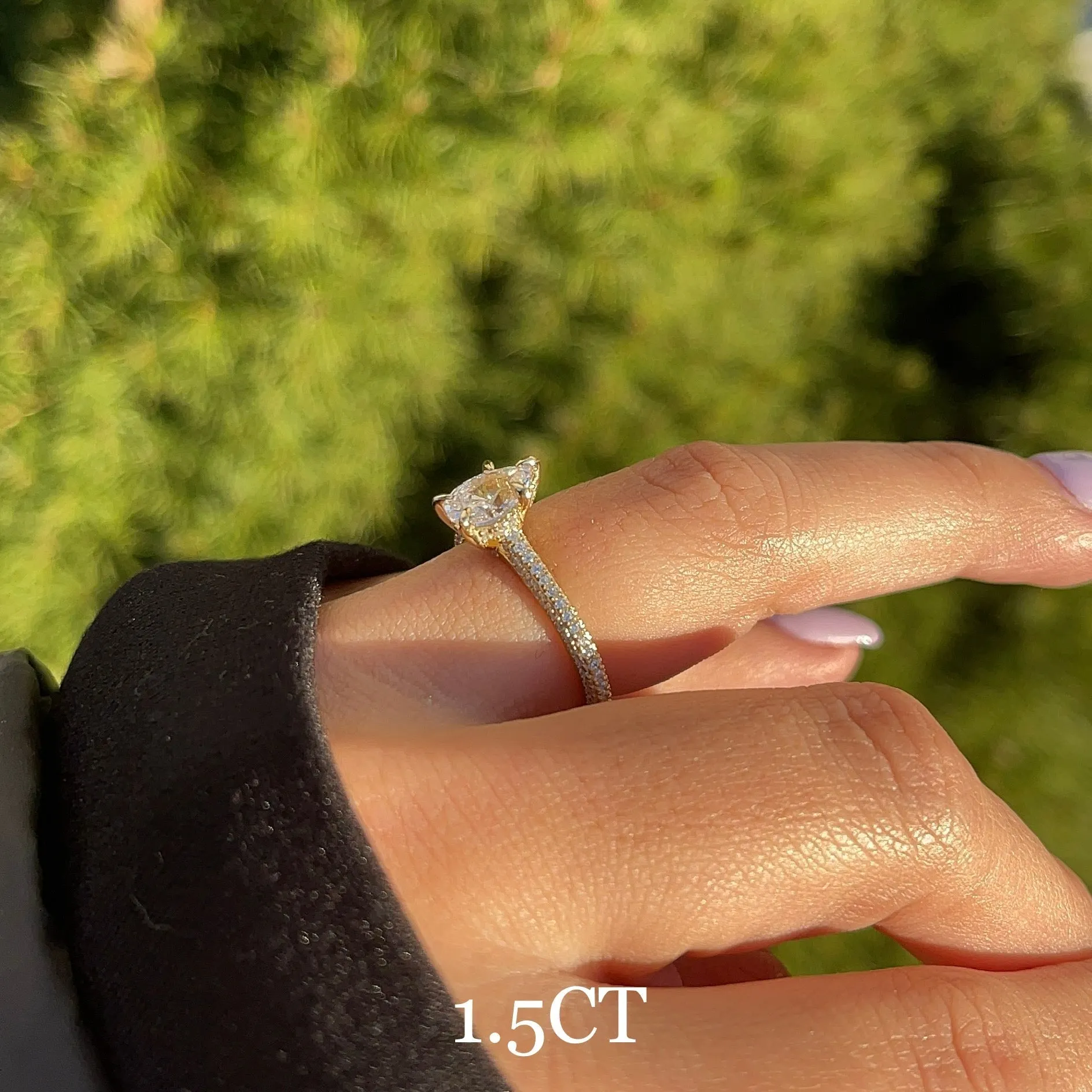 NATALIA 1.5CT MOISSANITE RING