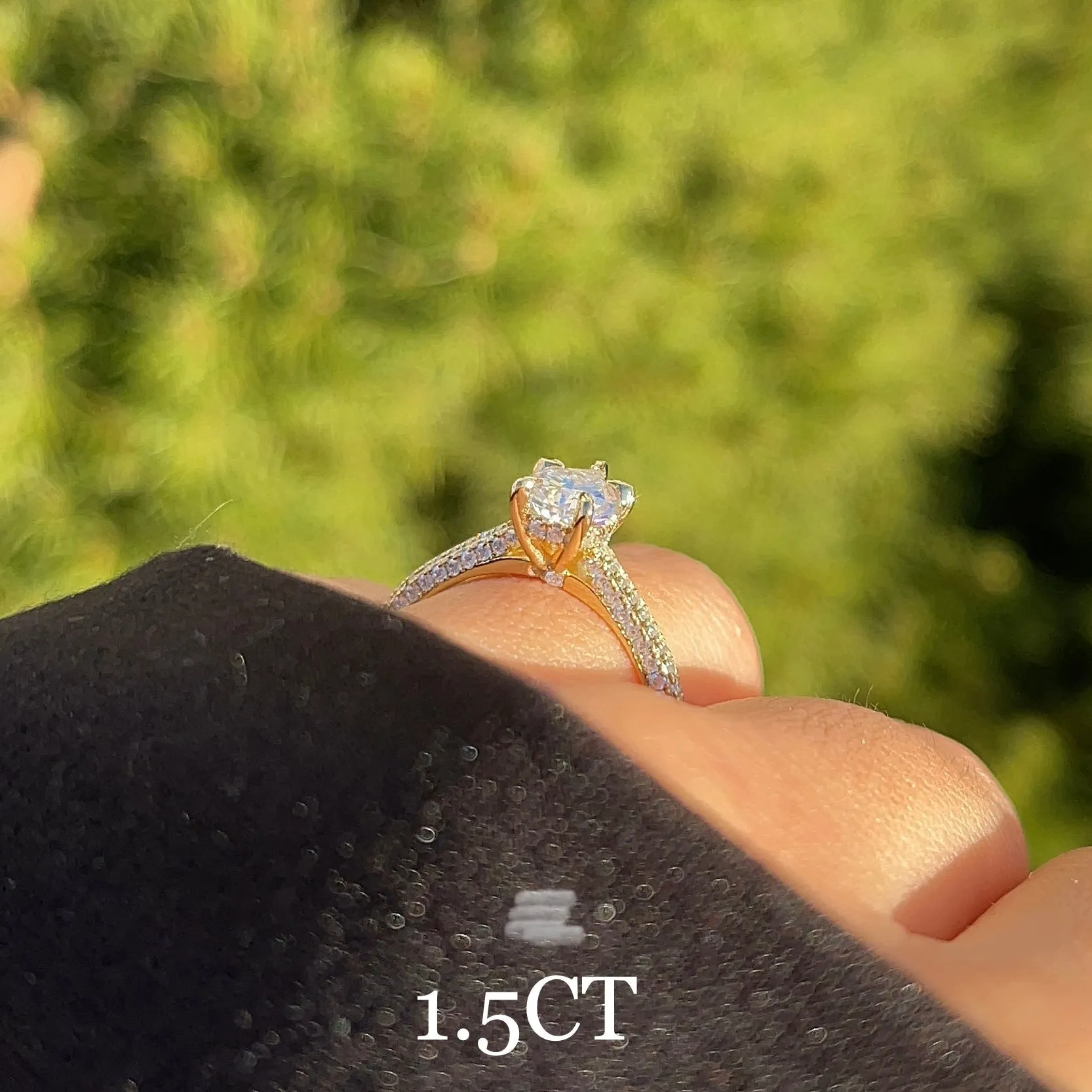 NATALIA 1.5CT MOISSANITE RING