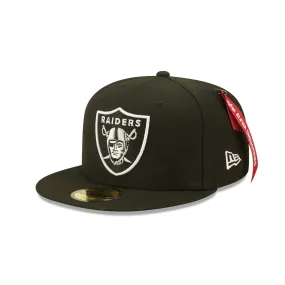 NEW ERA Las Vegas Raiders x Alpha Industries Black 59FIFTY Fitted Cap