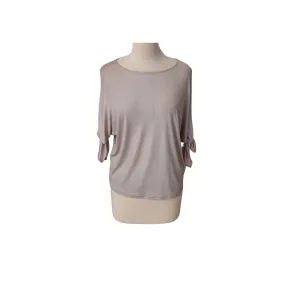 NEXT Silver Shimmery Knot-sleeves Top | Like New |