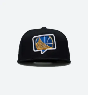 Nice Kicks X Mitchell & Ness NBA Talkbox Warriors Mens Snapback - Black/Blue