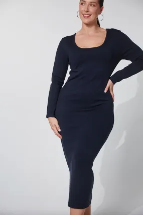 Nikolai Knit Dress, Midnight