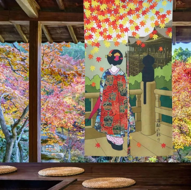 Noren | Curtain | Wall Hanging | Kiyomizu-dera geisha