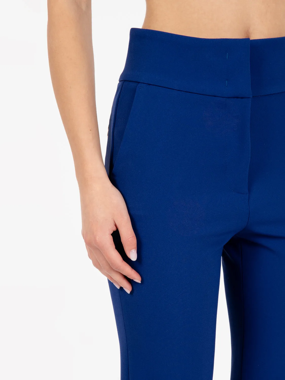 Pantaloni a sigaretta stretch ink blue