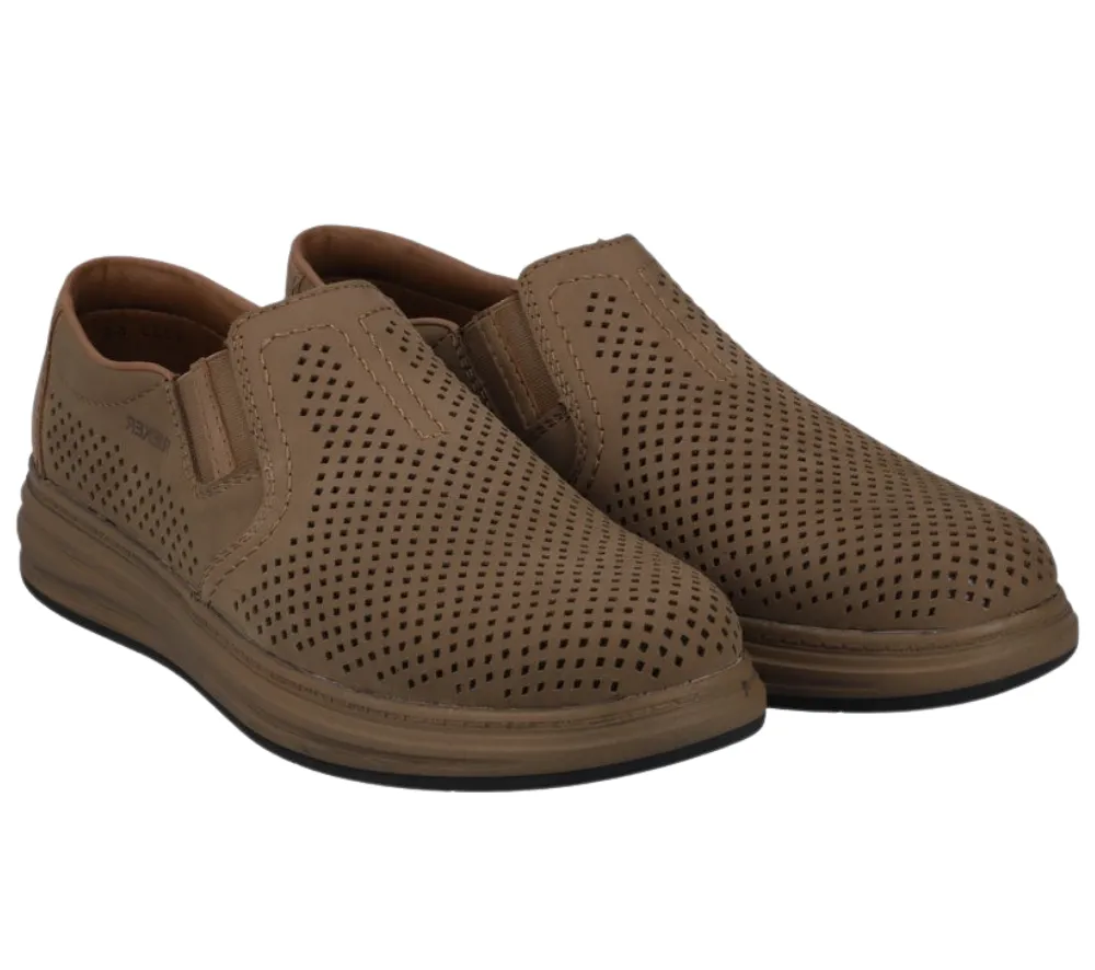 Pantofi casual, barbati, RIEKER, ANTISTRESS, B6355-64 maro, piele naturala