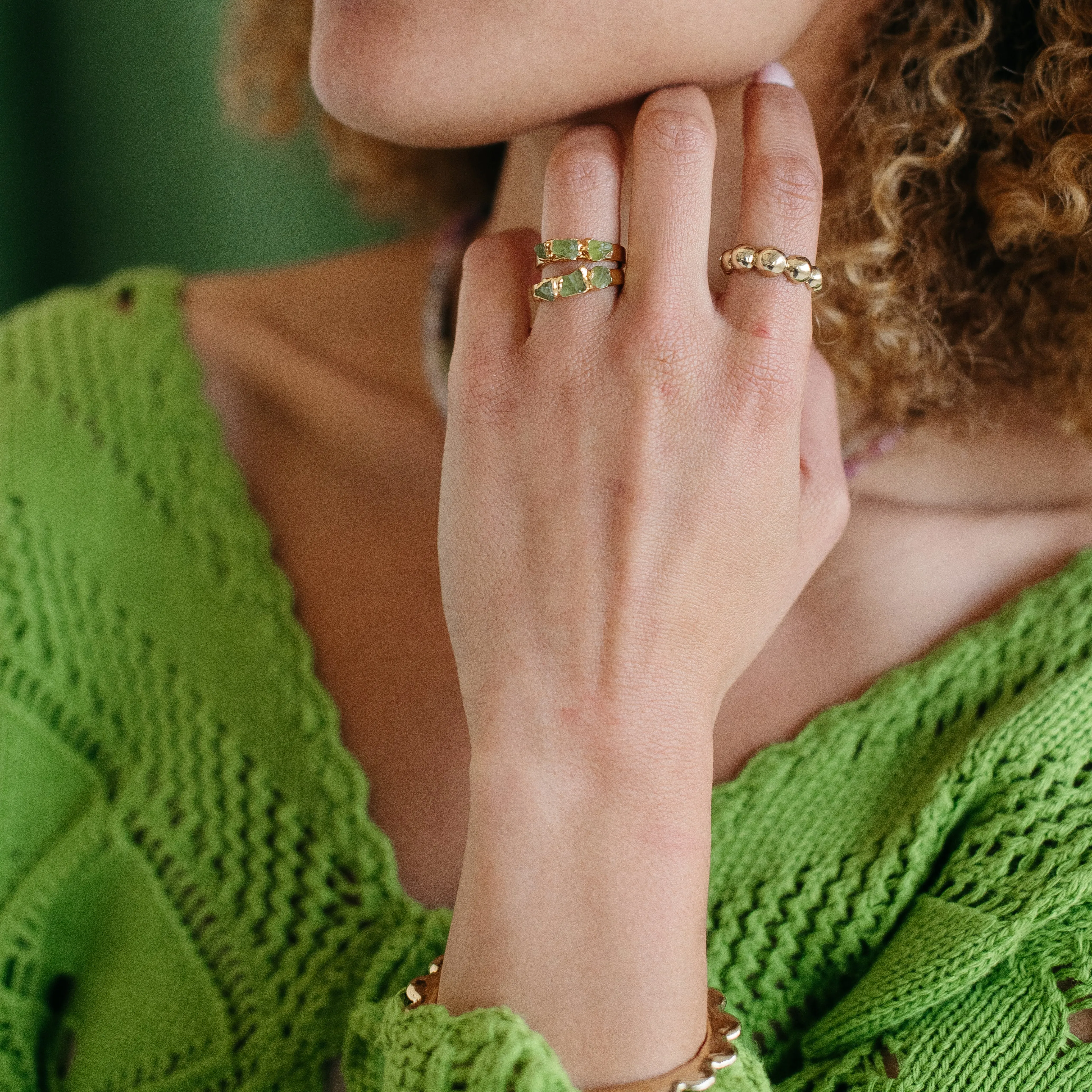 Peridot Stacking Ring