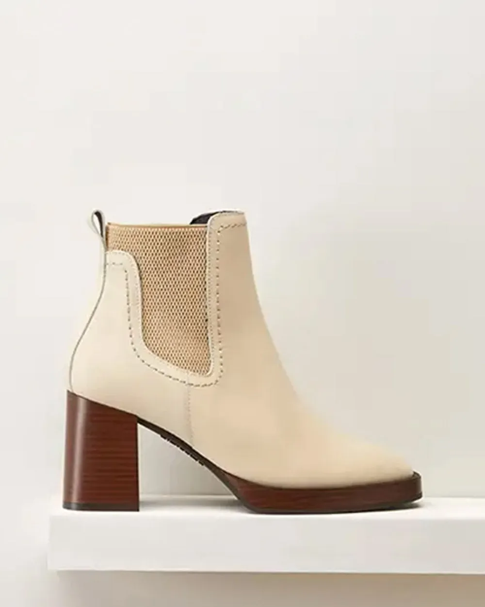 Pitillos 5483 Crema Leather Ankle Boot