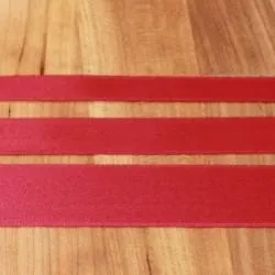 Red Cotton Ribbon with Satin Finish