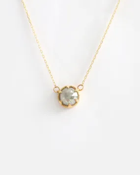 Rose Cut Grey Diamond / Pendant