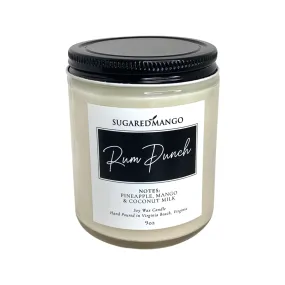 Rum Punch Scented Soy Coconut Candle