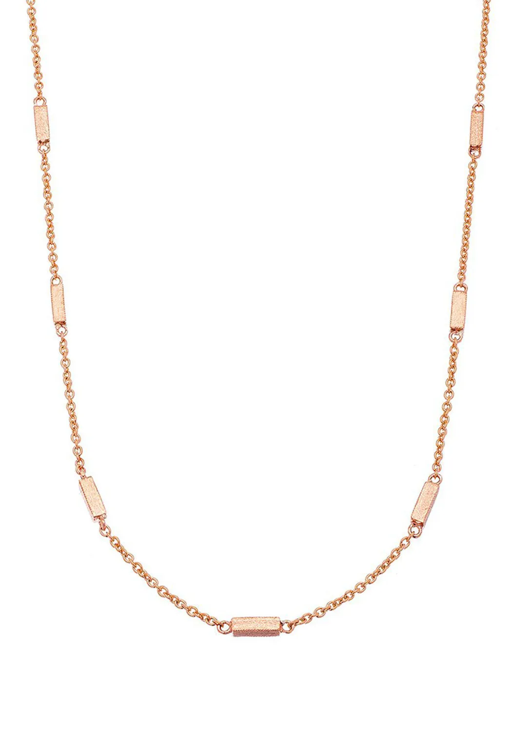 Sethi Couture 18K Rose Gold Barrel Chain Necklace