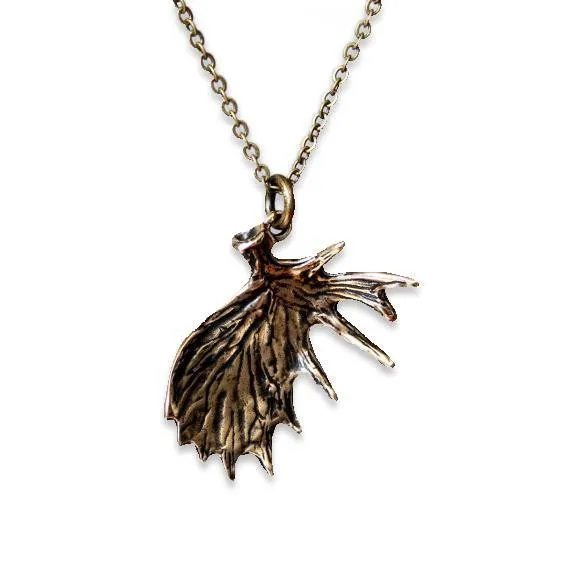 Shed Moose Antler Necklace