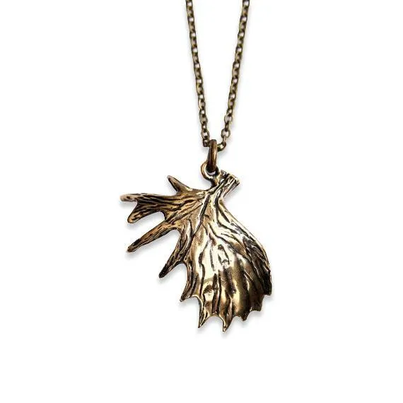 Shed Moose Antler Necklace