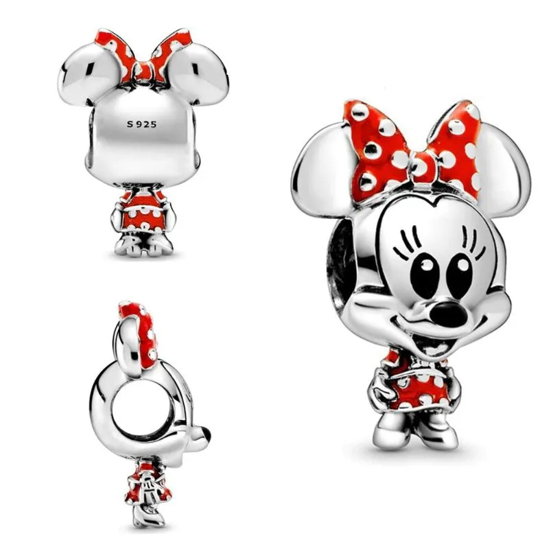 Silver Stitch Minnie Mouse Winnie Beautiful Charms