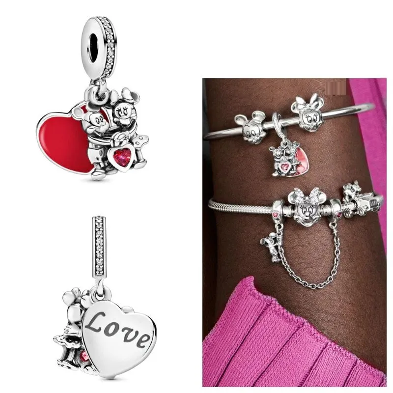 Silver Stitch Minnie Mouse Winnie Beautiful Charms