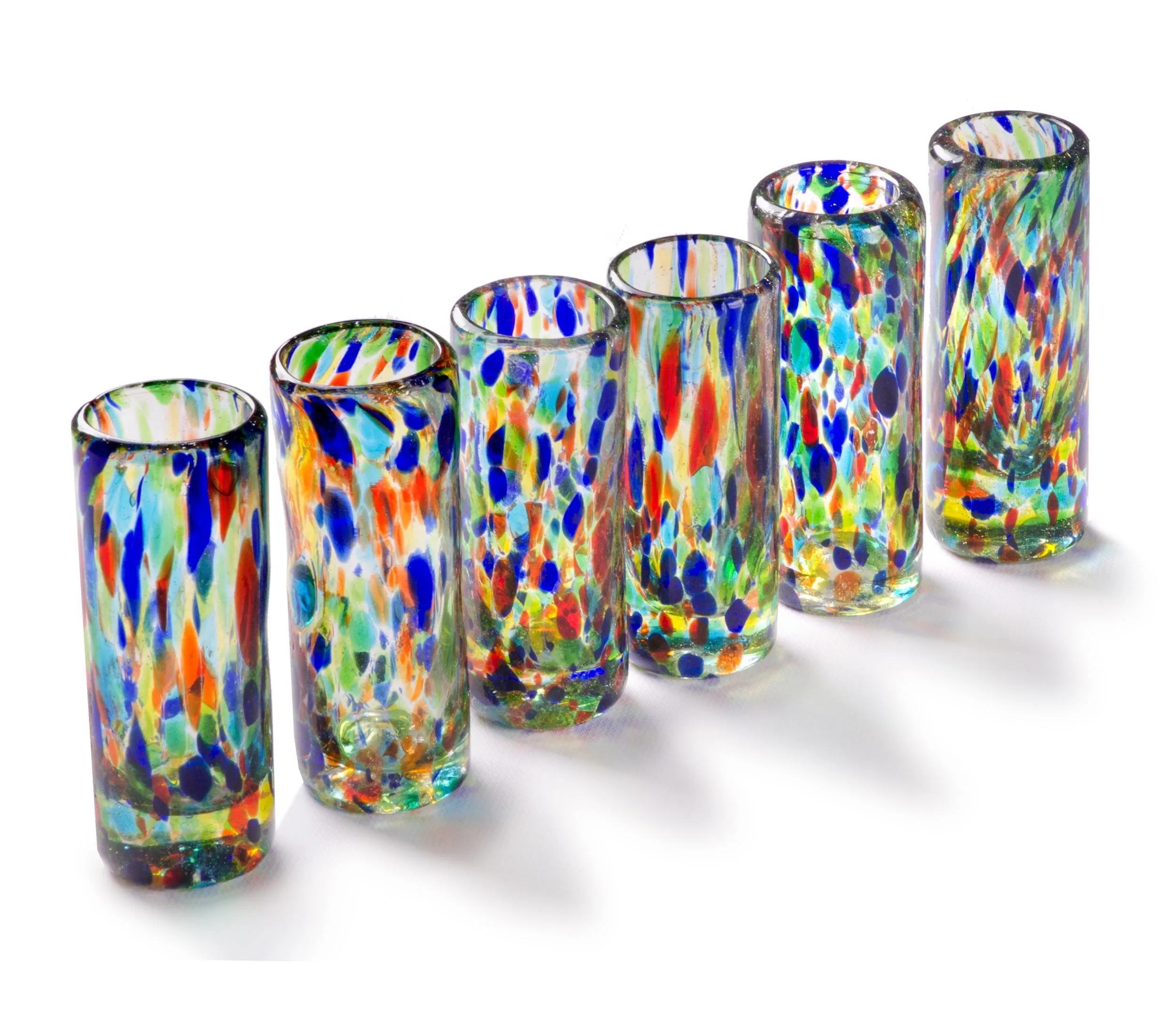 Solid Confetti Shot Glass - 2 oz - Set of 6