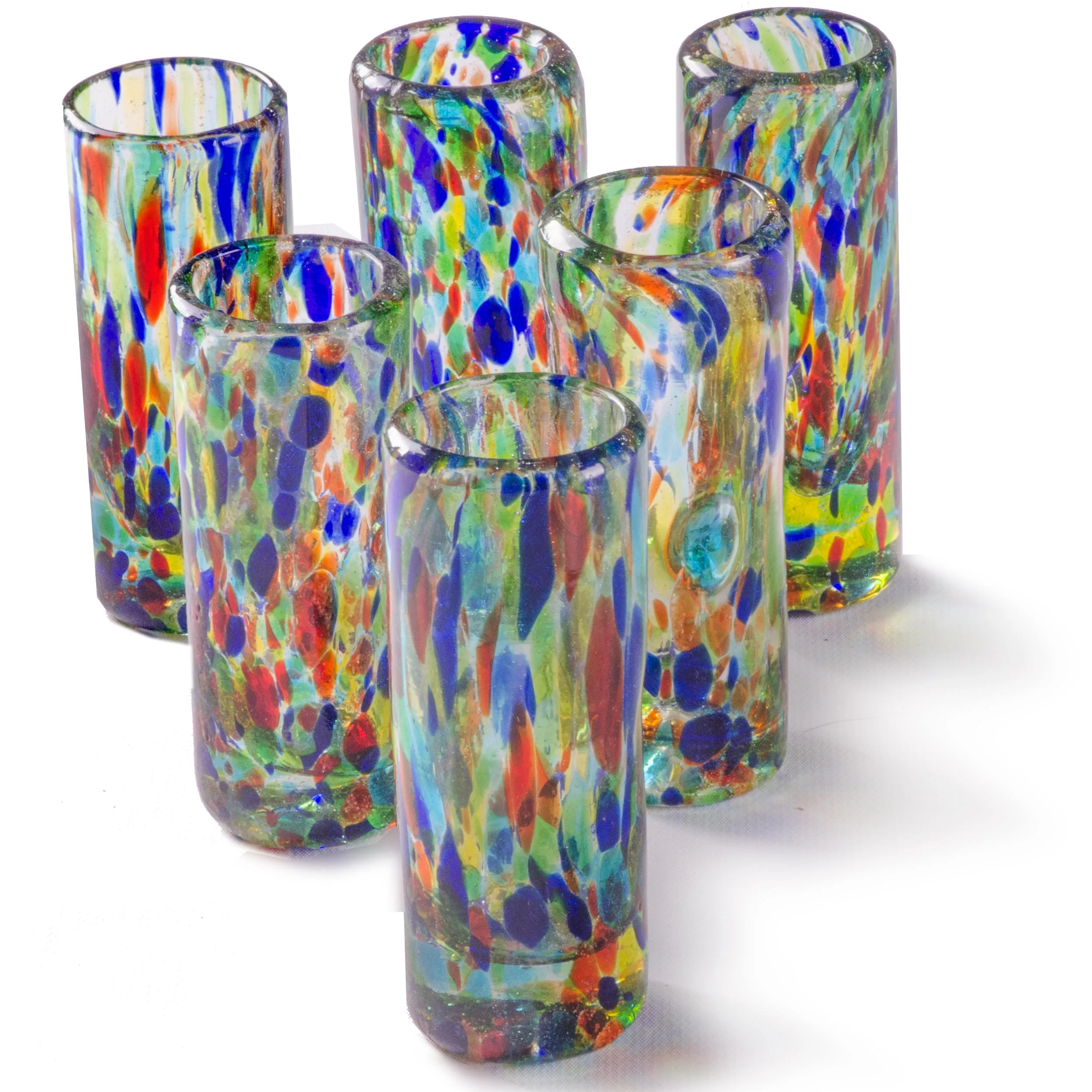 Solid Confetti Shot Glass - 2 oz - Set of 6