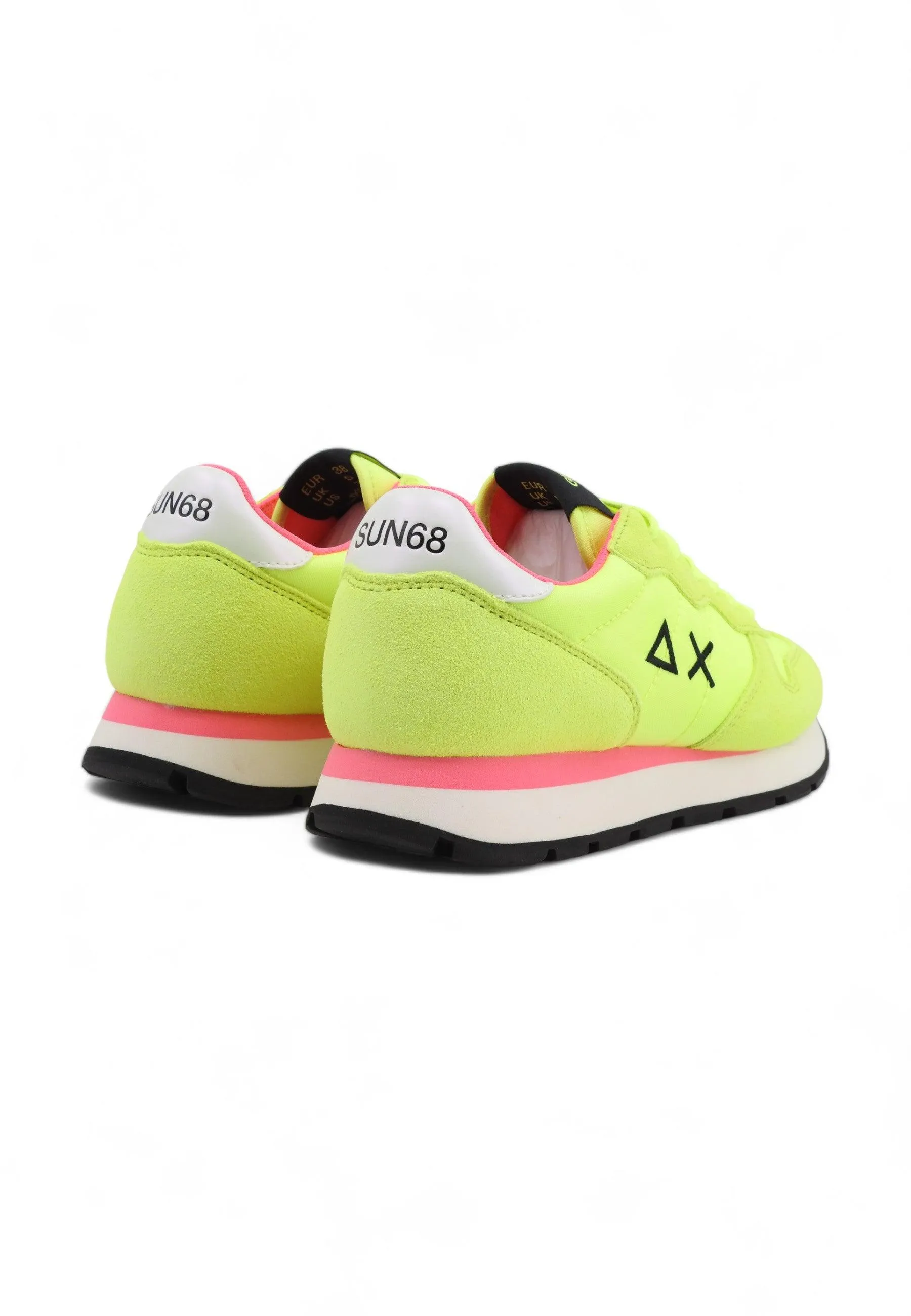 SUN68 Ally Solid Sneaker Donna Giallo Fluo Z34201