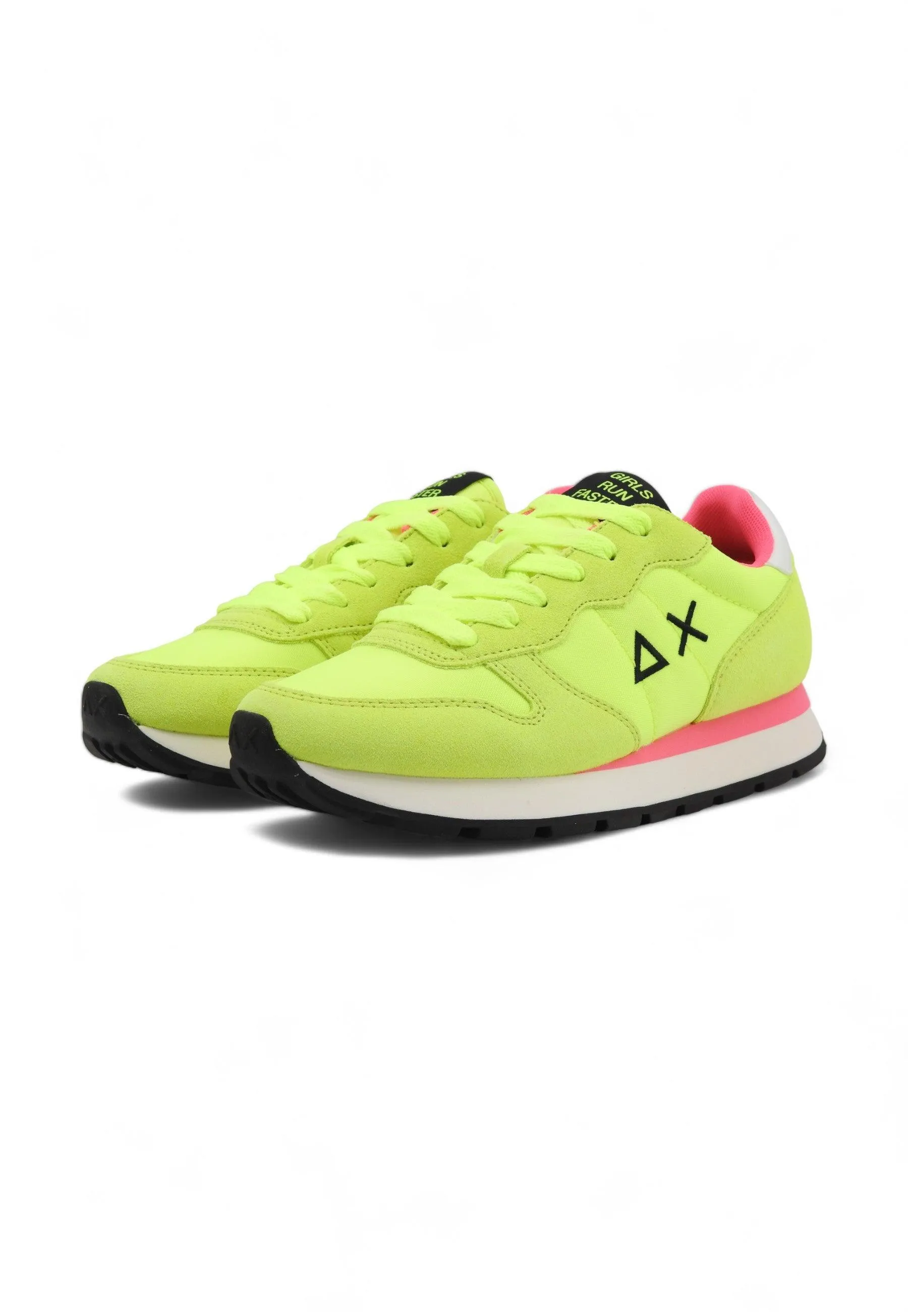 SUN68 Ally Solid Sneaker Donna Giallo Fluo Z34201