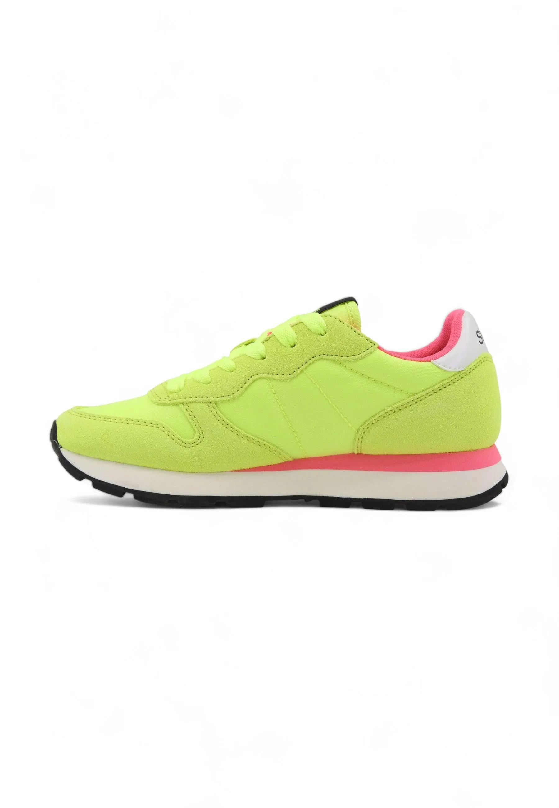 SUN68 Ally Solid Sneaker Donna Giallo Fluo Z34201