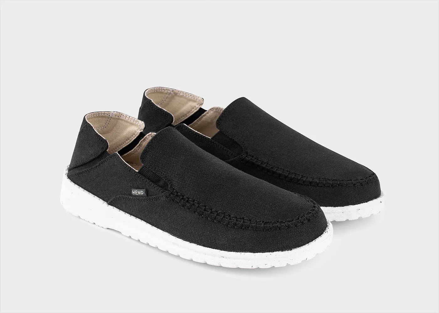 SunSlide Hemp Slip-on for Men in Black