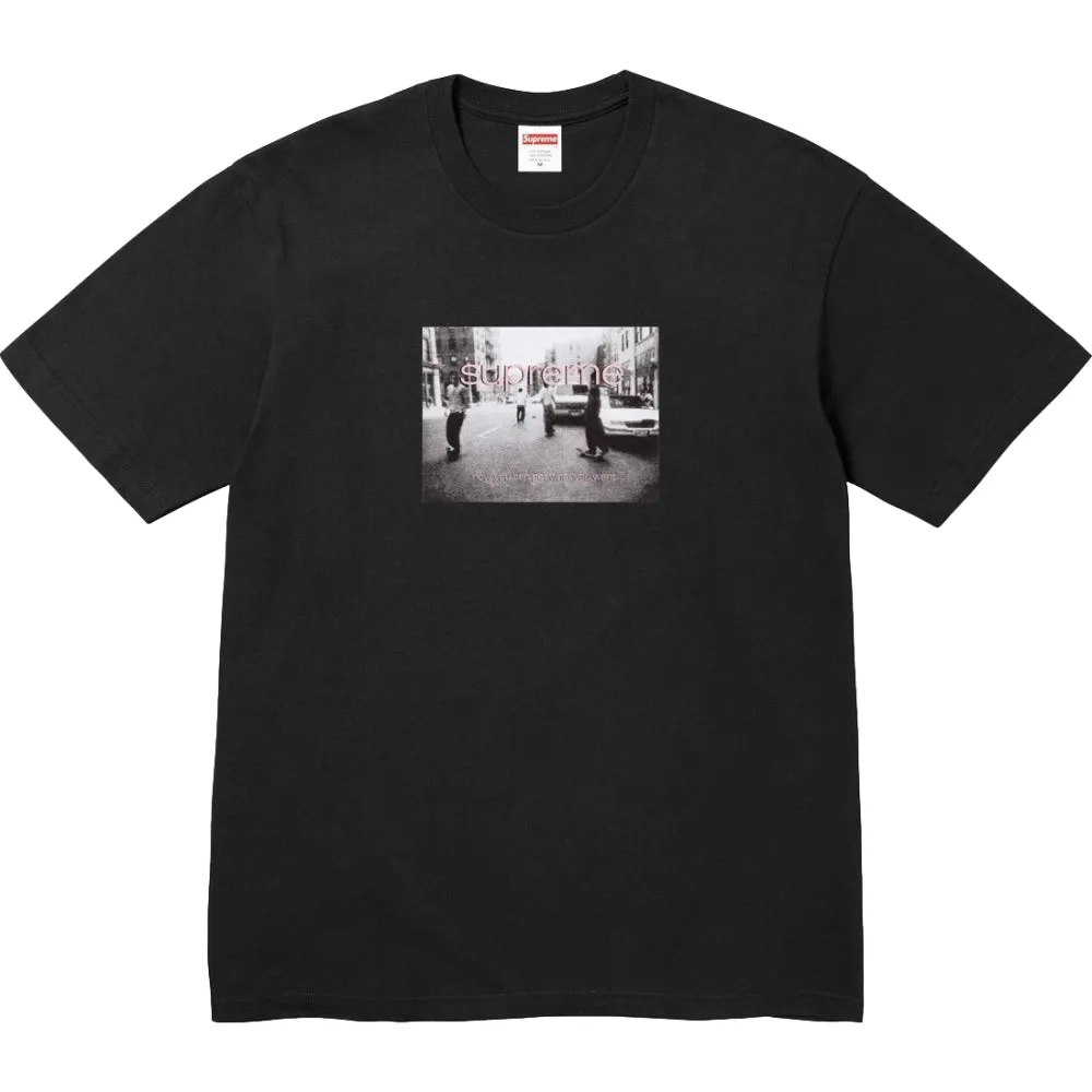 SUPREME SUPREME CREW 96 TEE-BLACK