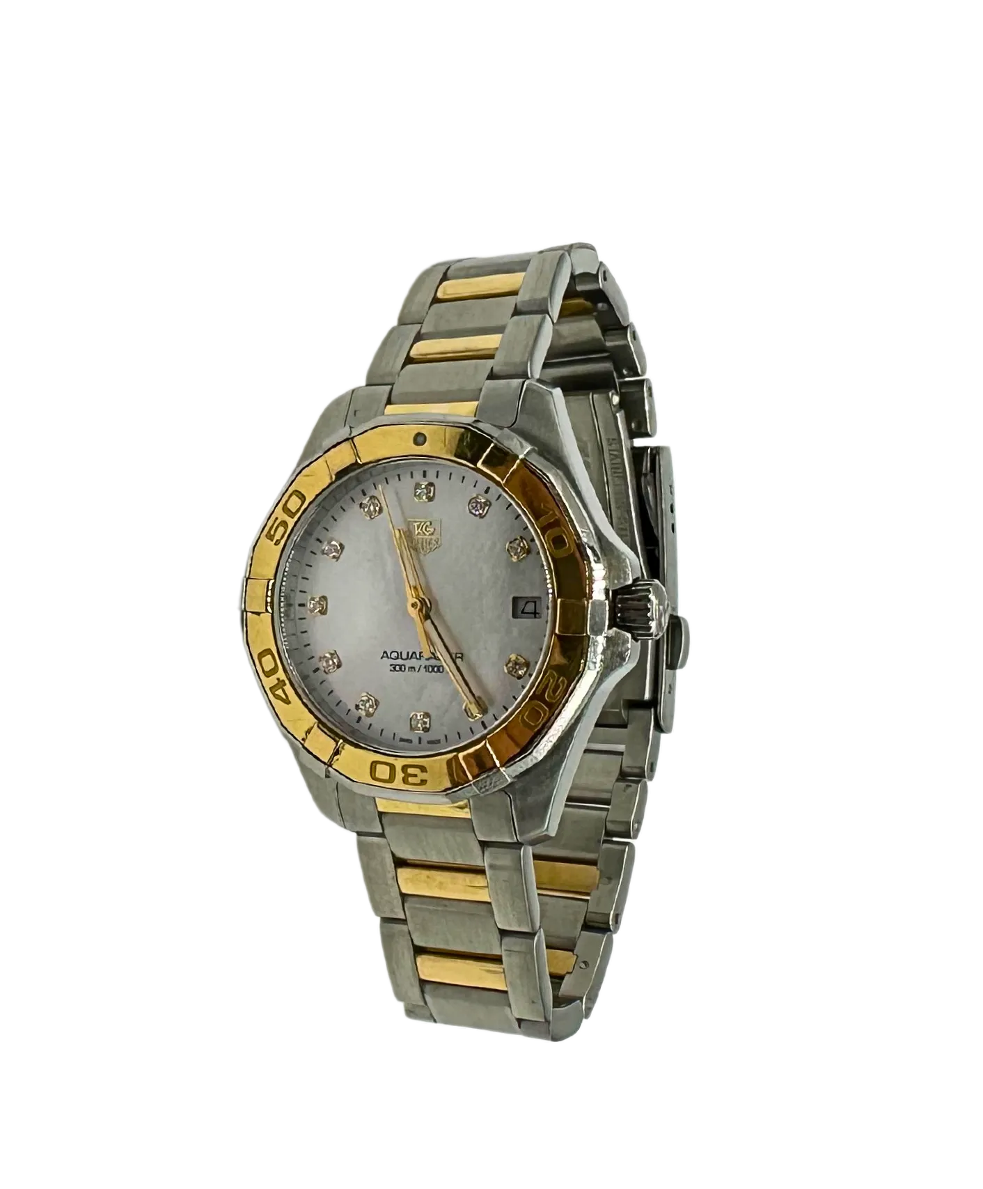 TAG Heuer Aquaracer Ladies' Quartz Movement White Mother-of-Pearl Dial Watch