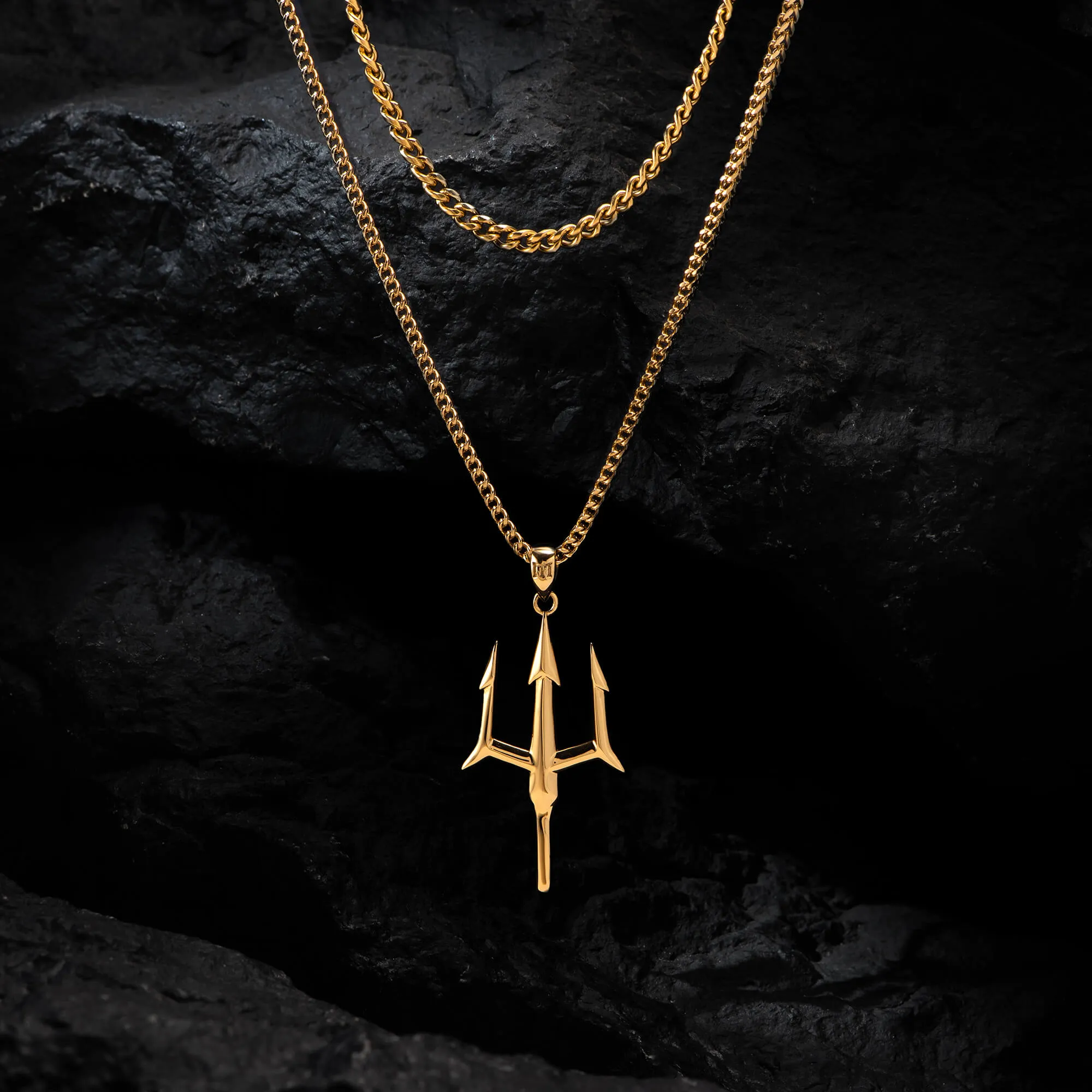 Trident Pendant - Gold