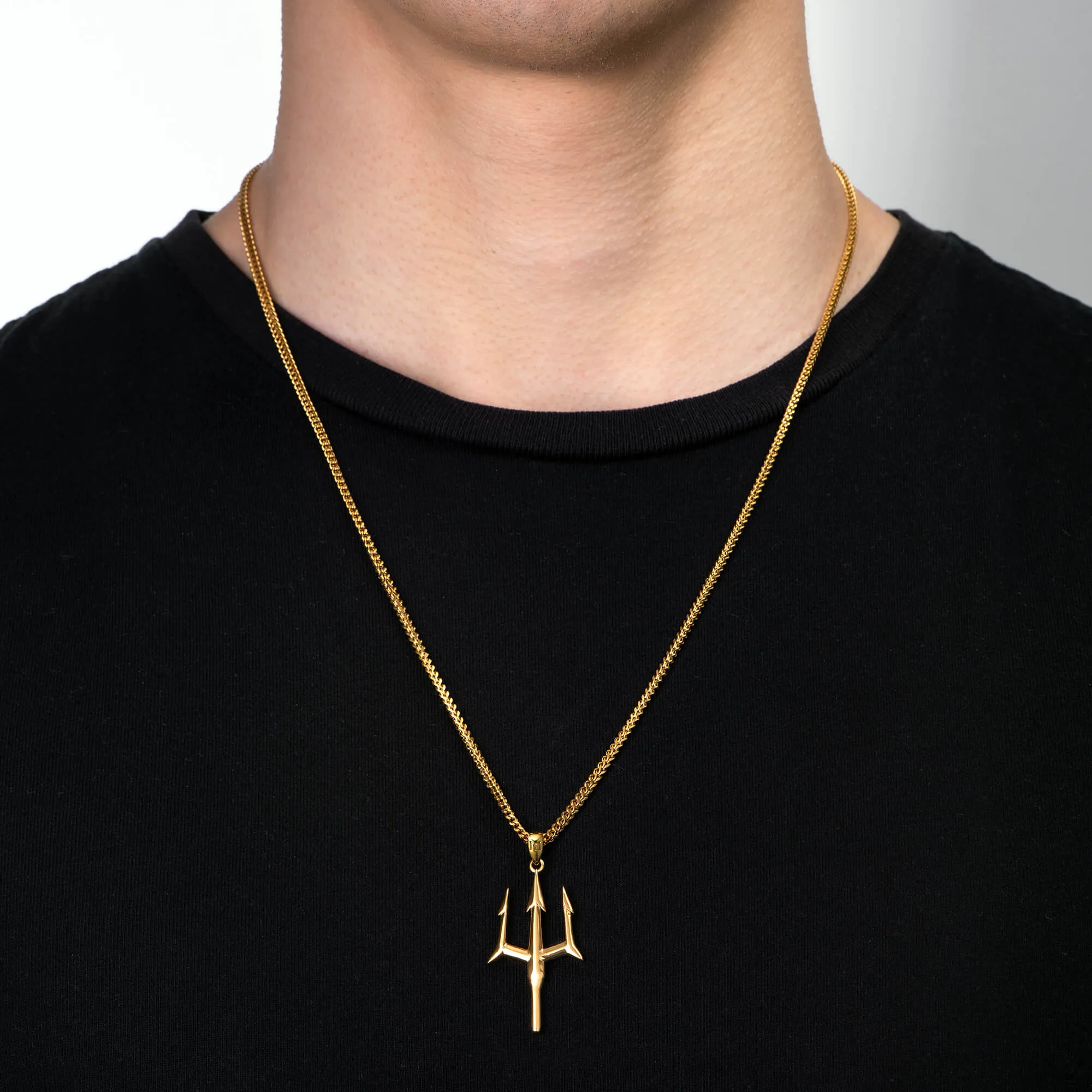 Trident Pendant - Gold