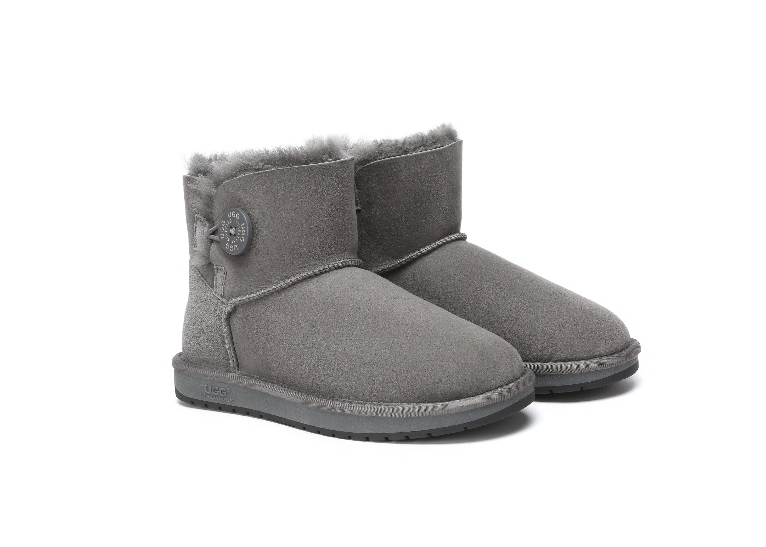 UGG Australian Shepherd Australia Premium Double Face Sheepskin Water Resistant Mini Button Boots