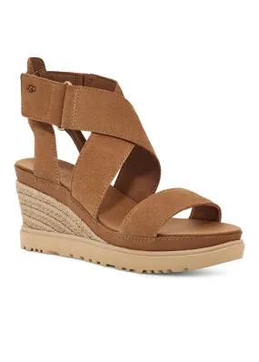 UGG Ileana Ankle Wedge Sandal - Chestnut