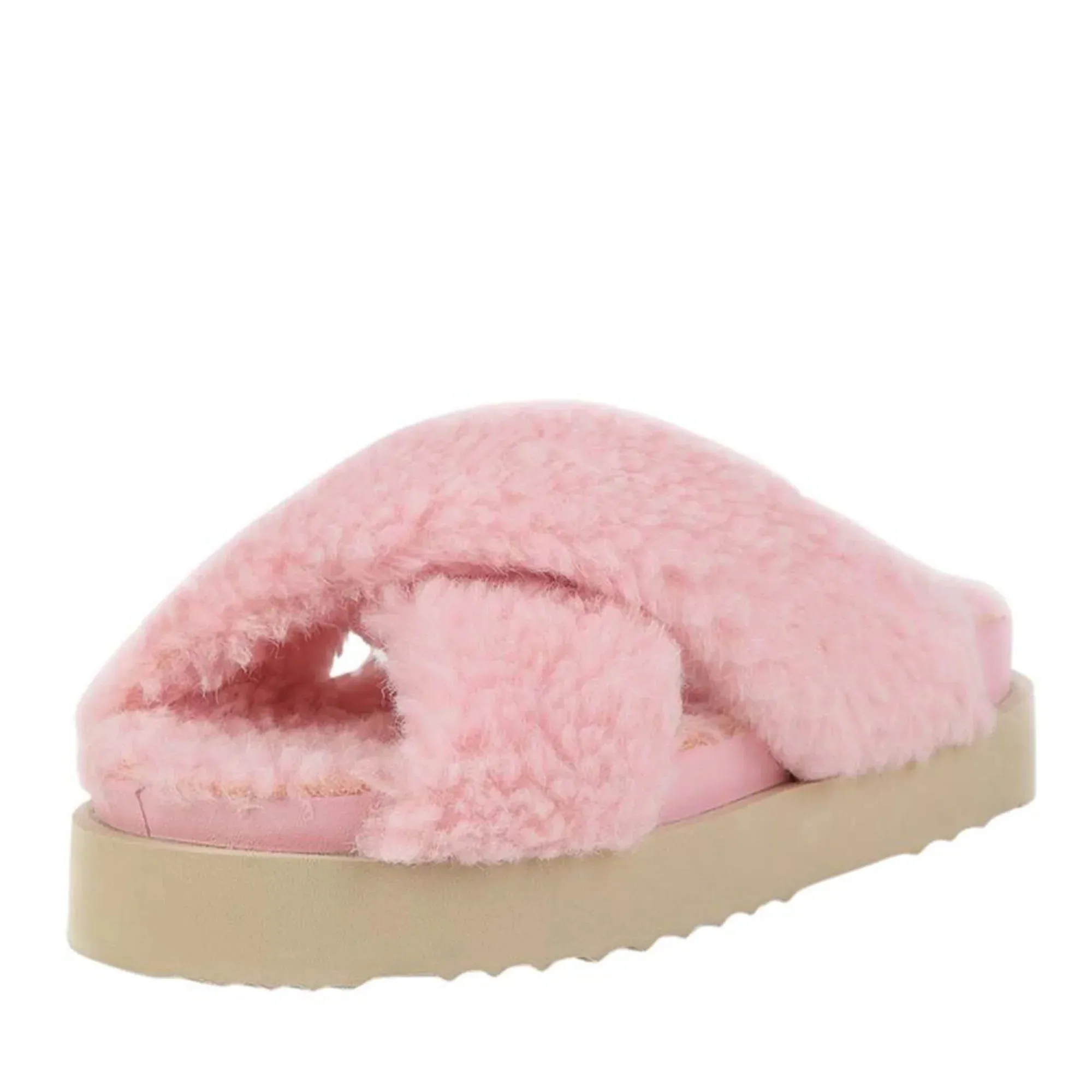 UGG Iris Fluffy Platform Slides