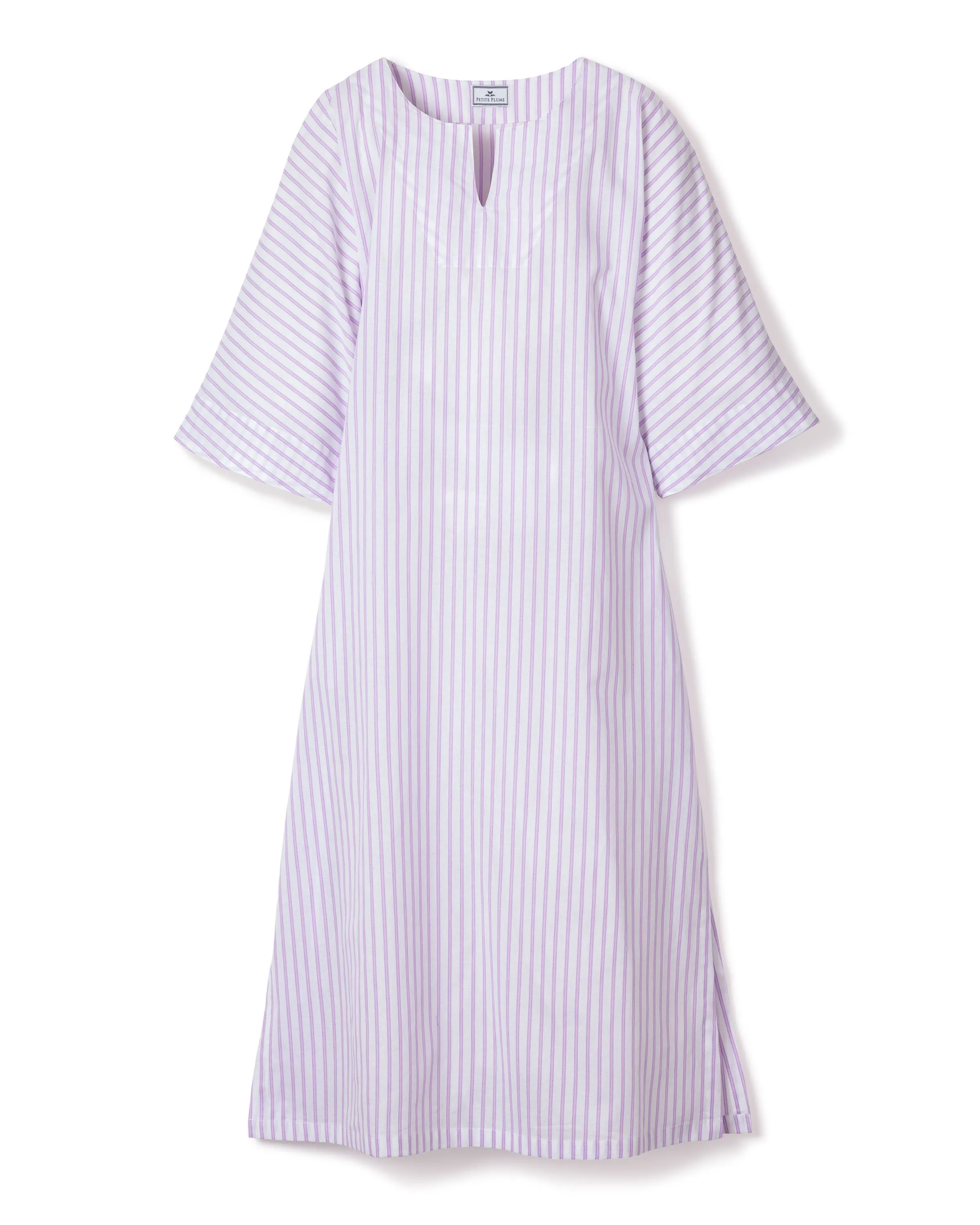 Women's Lavender French Ticking Caftan