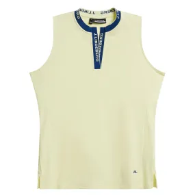 Womens Leya Sleeveless TX Jersey Polo Wax Yellow - SS24