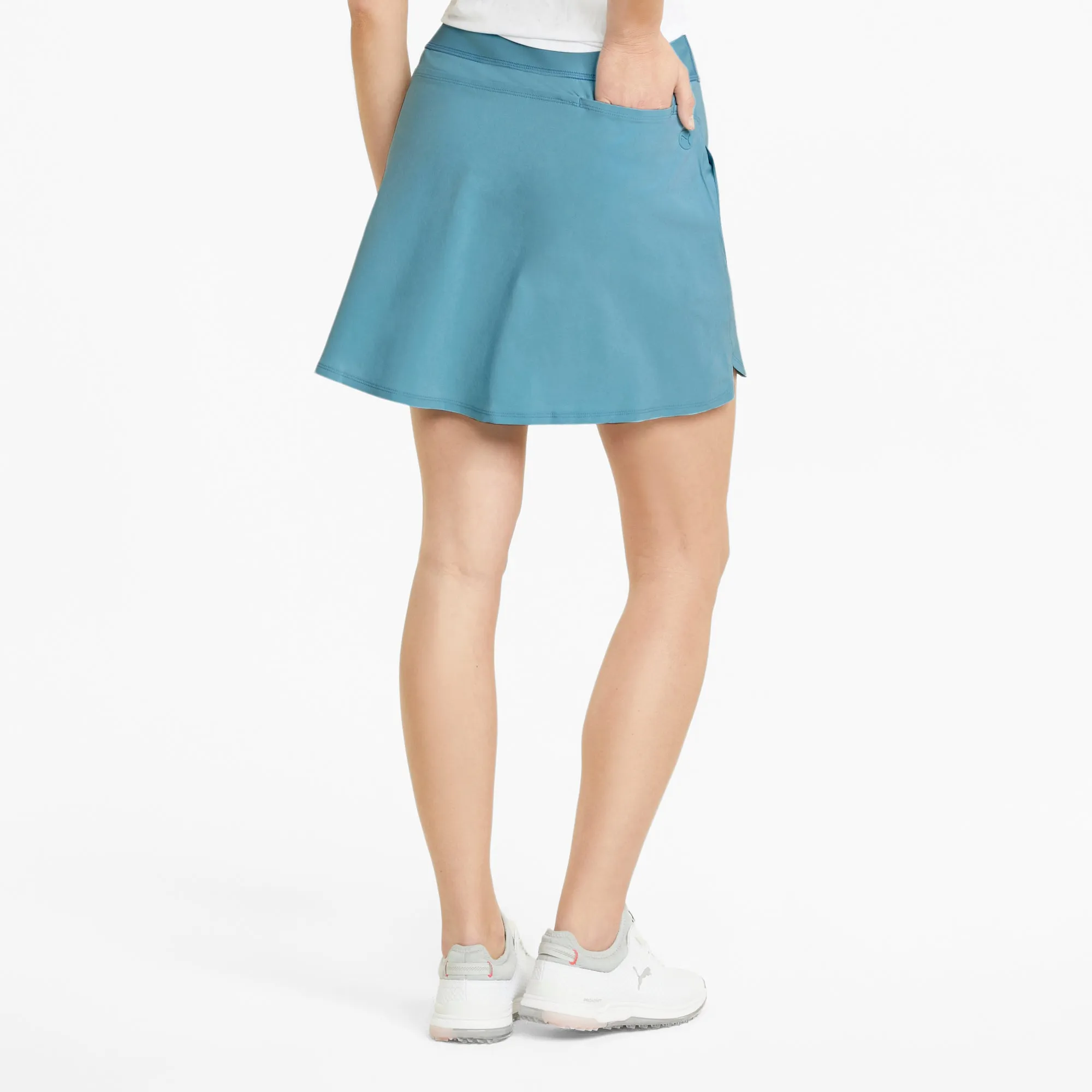 Women's PWRSHAPE Solid Golf Skirt | Dusty Aqua